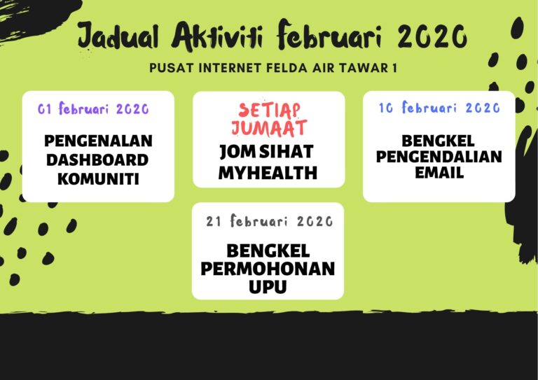 Jadual aktiviti feb2020