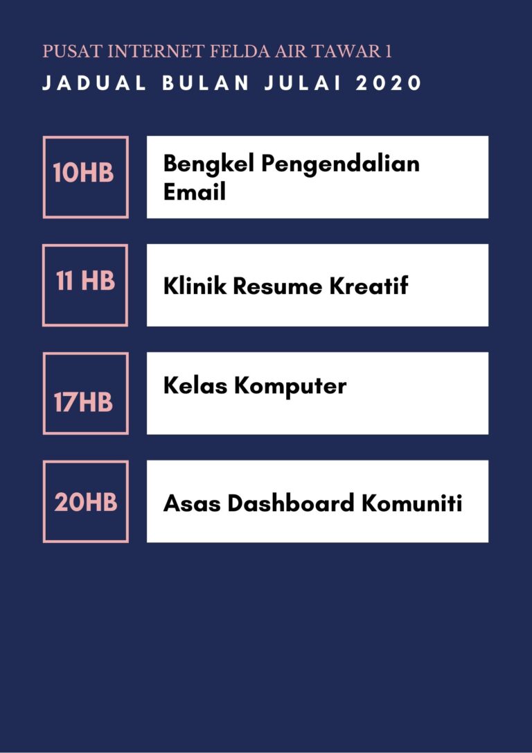 Jadual-Julai-2020