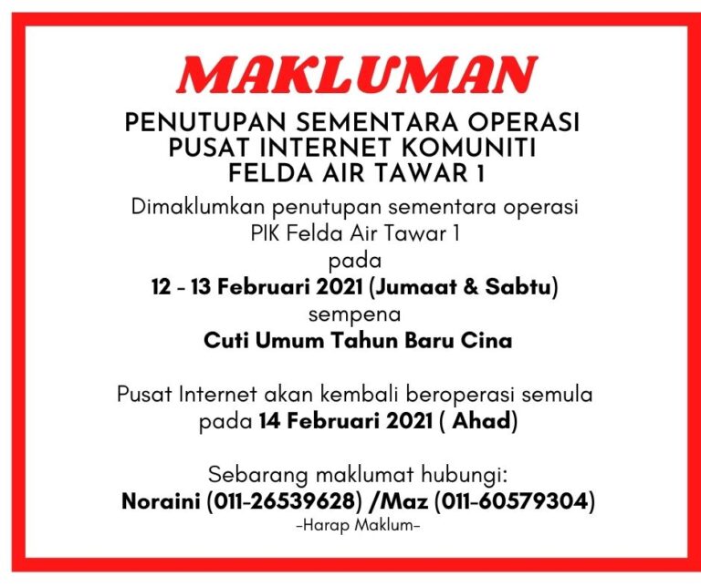 Dimaklumkan-penutupan-CUTI-CNY
