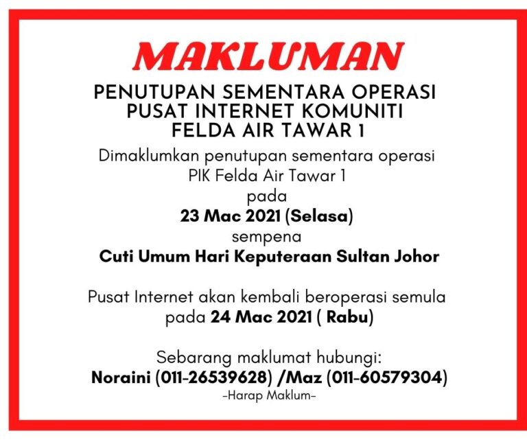 Dimaklumkan-penutupan-CUTI-Hari-Sultan-Johor