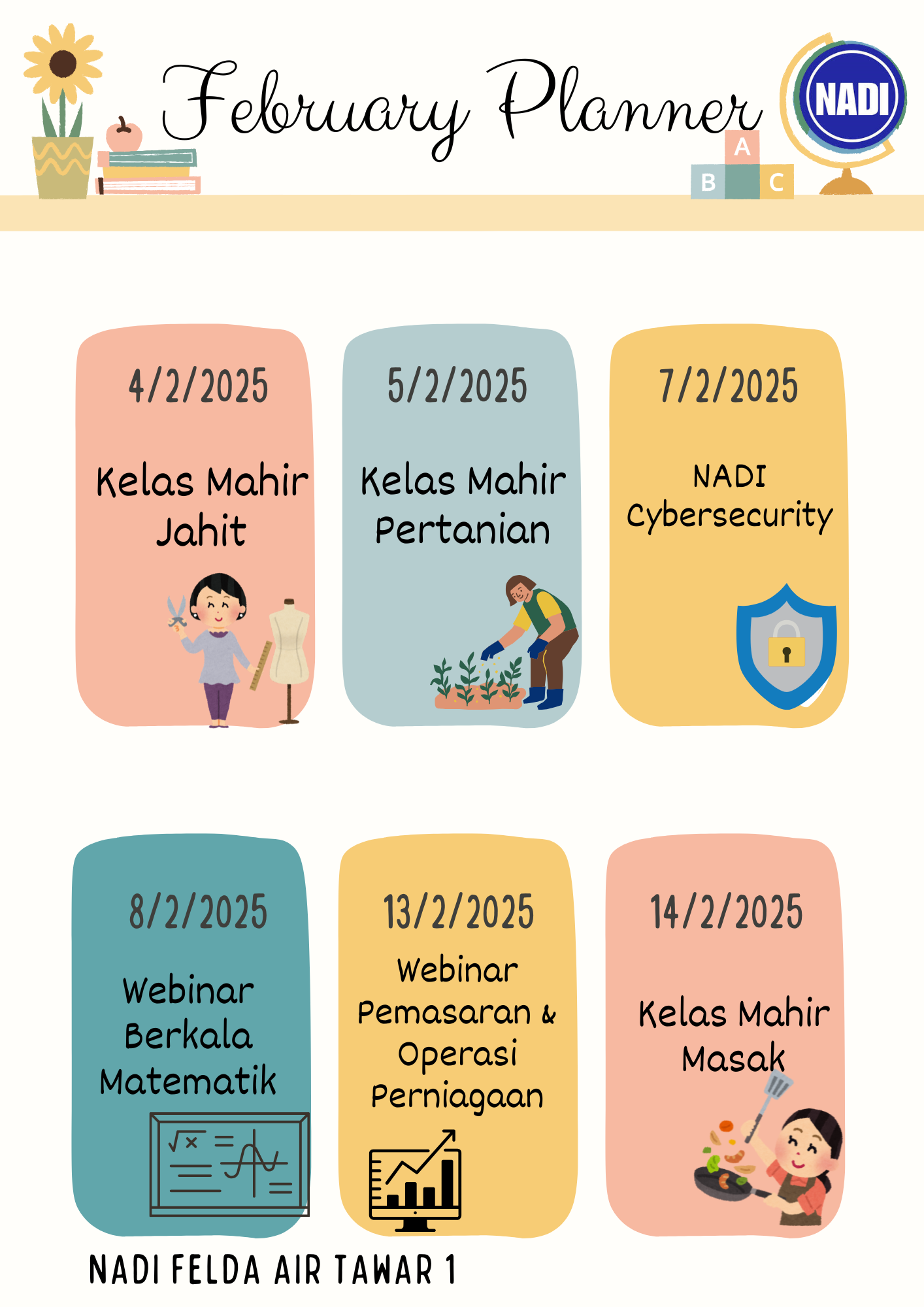 JADUAL AKTIVITI FEBRUARI 2025